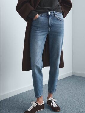 Mango Mom Jeans Medium Wash